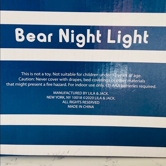 Lila & Jack White Ceramic Bear Cordless Lamp - Picture 14 of 15